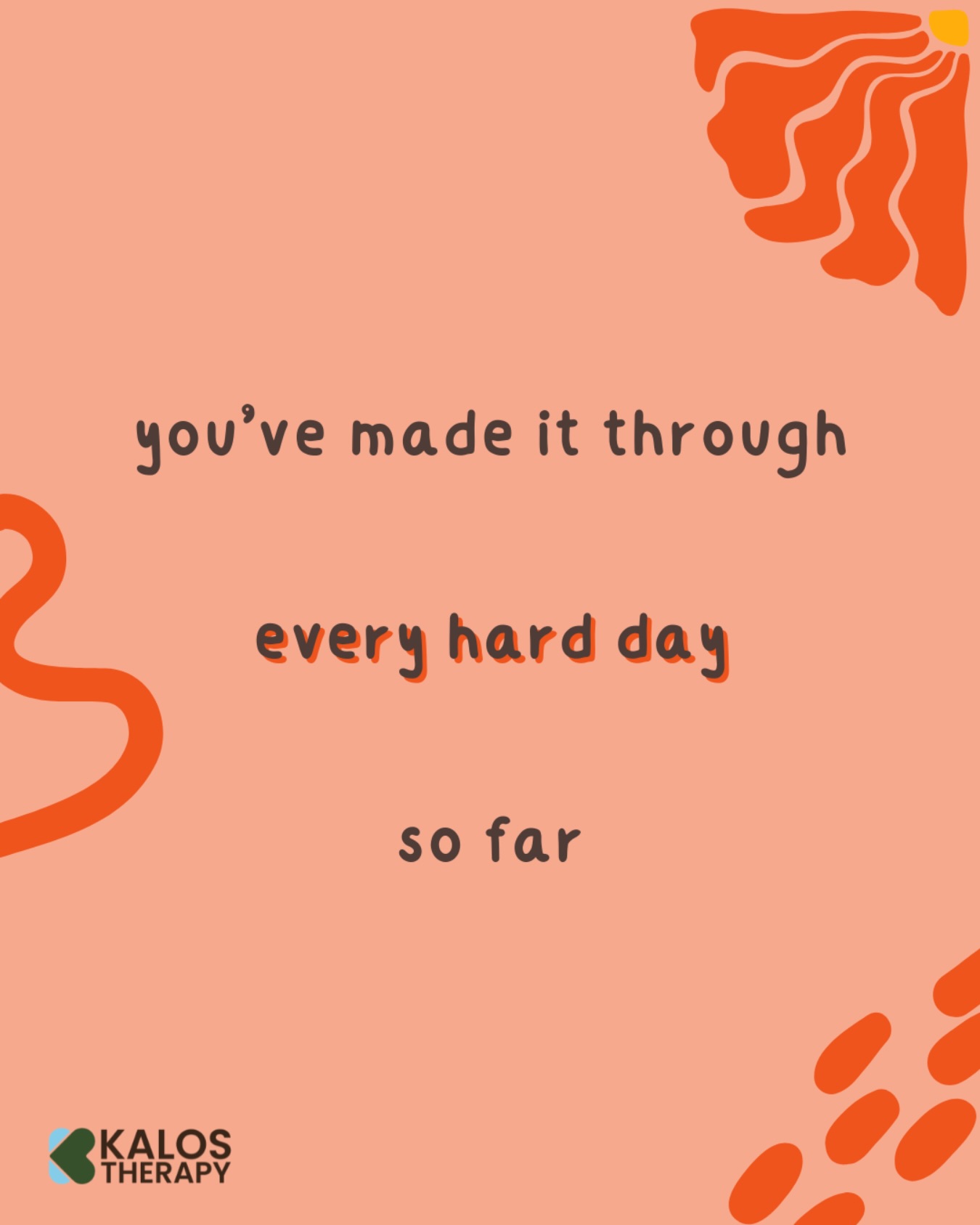 Sometimes we forget how much we’ve already made it through.

The stressful days, the overwhelming seasons, the moments where we genuinely didn’t know how we were going to cope.

But here you are. Still going. Still trying. Still showing up 🧡